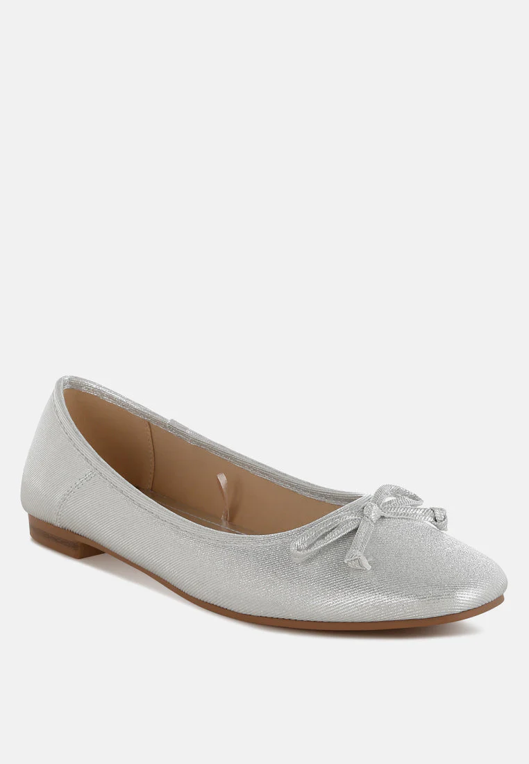 Agshin Metallic Ballet Flats - Image 2