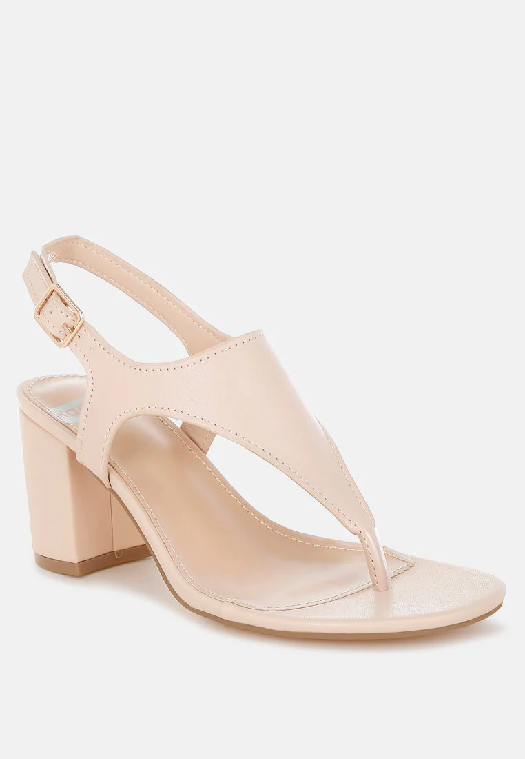 Ann Real Leather Thong Toe Sandals - Image 2