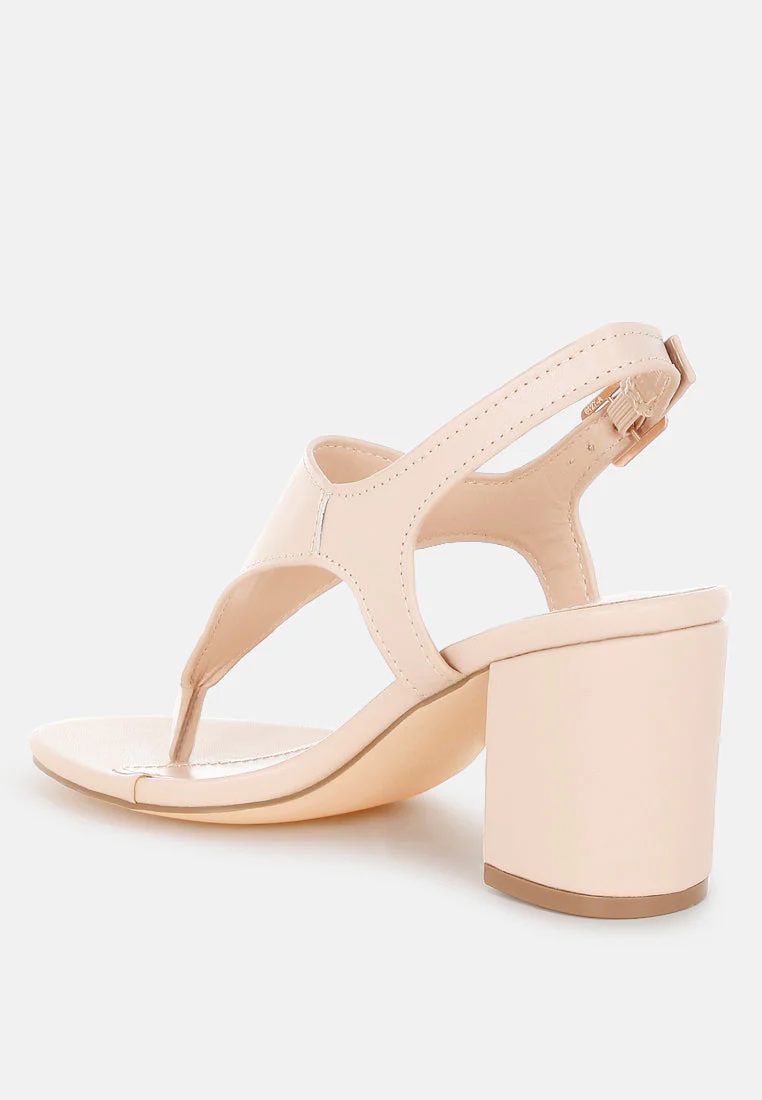 Ann Real Leather Thong Toe Sandals - Image 3