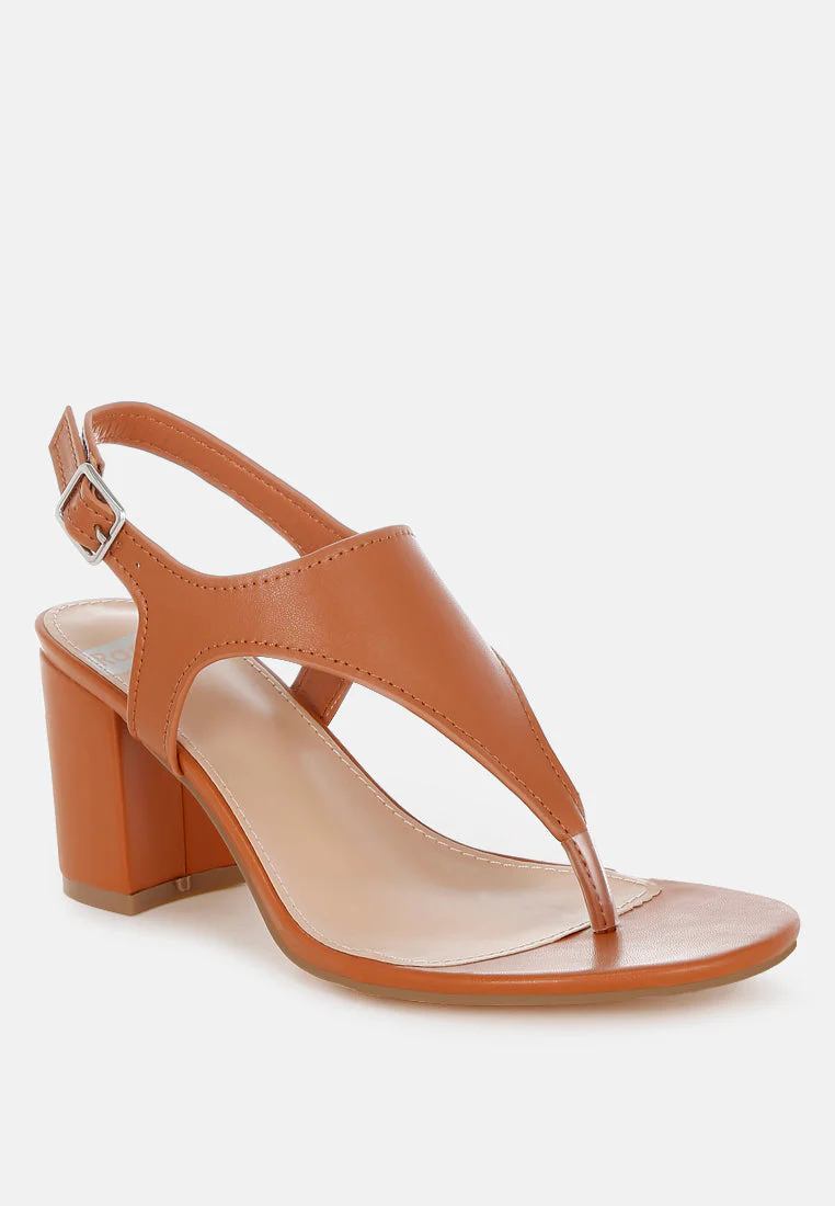 Ann Real Leather Thong Toe Sandals - Image 7