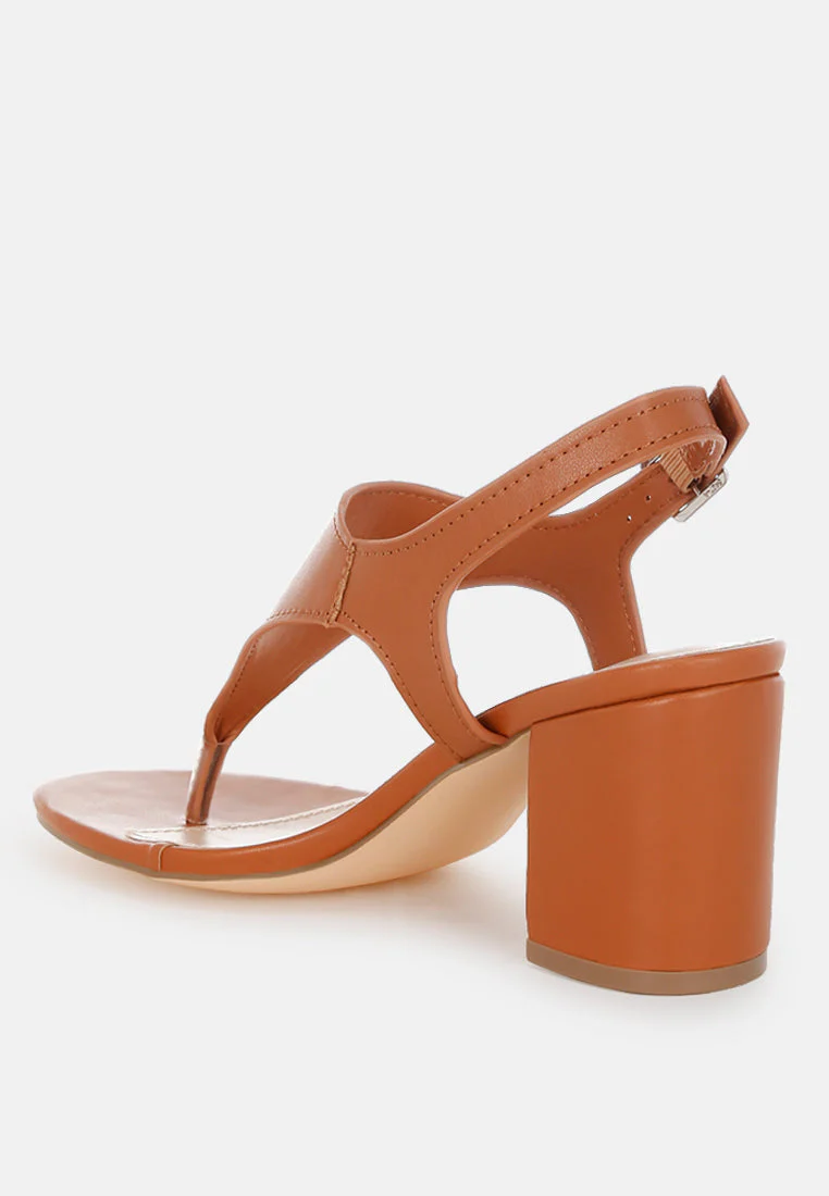 Ann Real Leather Thong Toe Sandals - Image 8