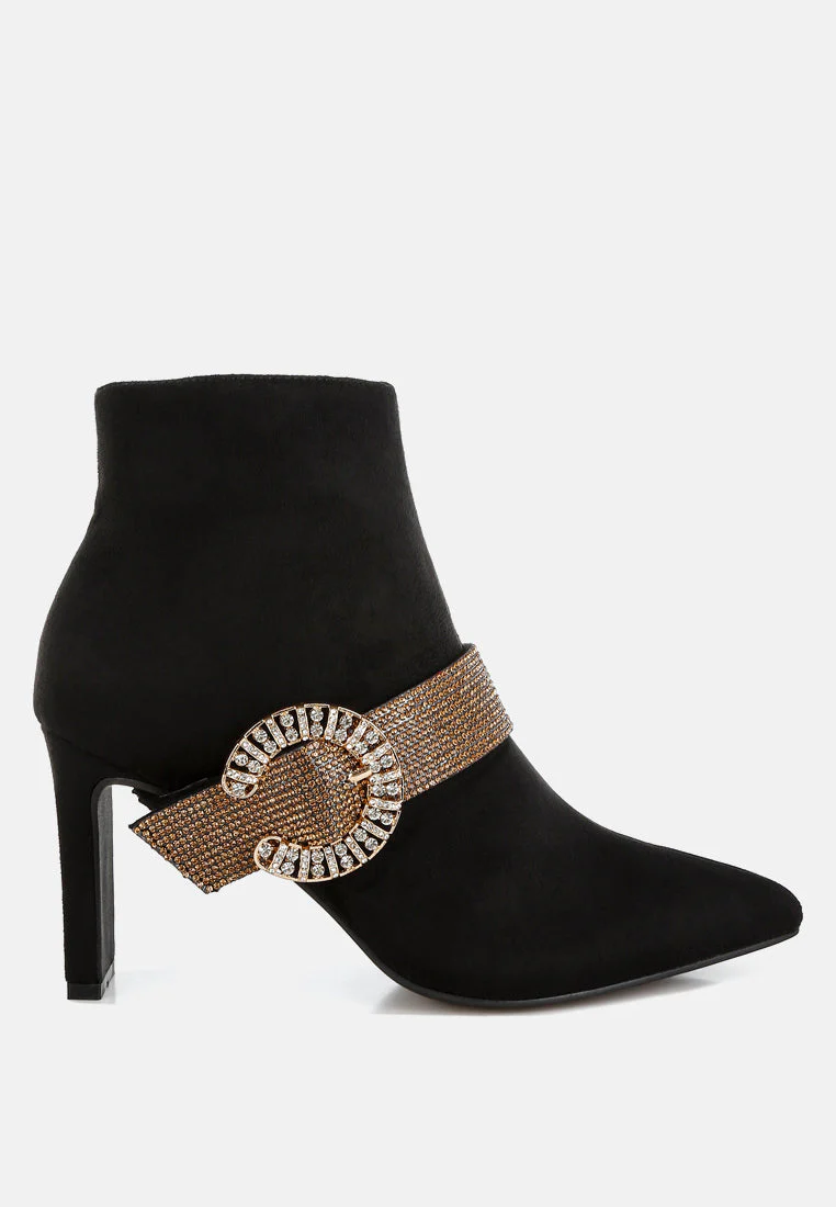 Asagao Diamante & Rhinestones Strap Boots - Image 12