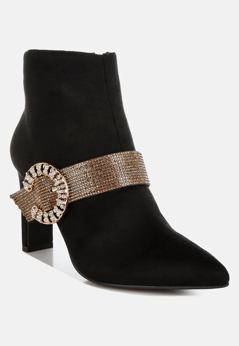 Asagao Diamante & Rhinestones Strap Boots - Image 13