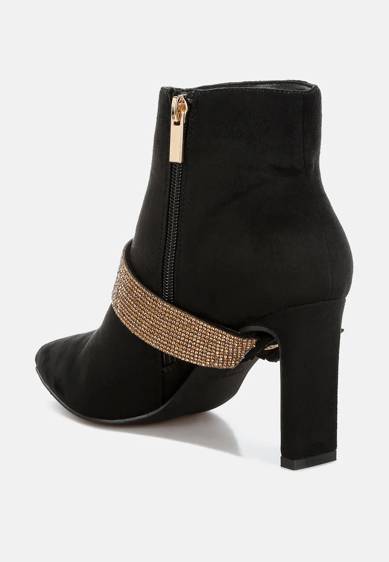 Asagao Diamante & Rhinestones Strap Boots - Image 14
