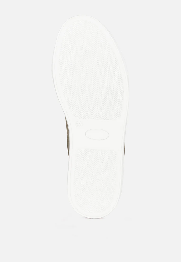 ASHFORD Taupe Fine Suede Handcrafted Sneakers - Image 7