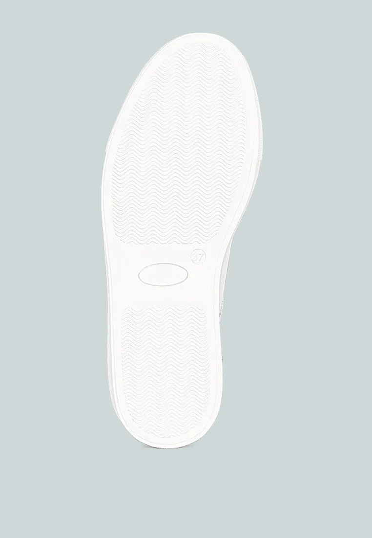 ASHFORD White Fine Leather Handcrafted Sneakers - Image 7