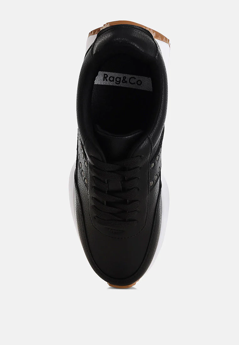 Athion Studded Real Leather Sneakers - Image 10