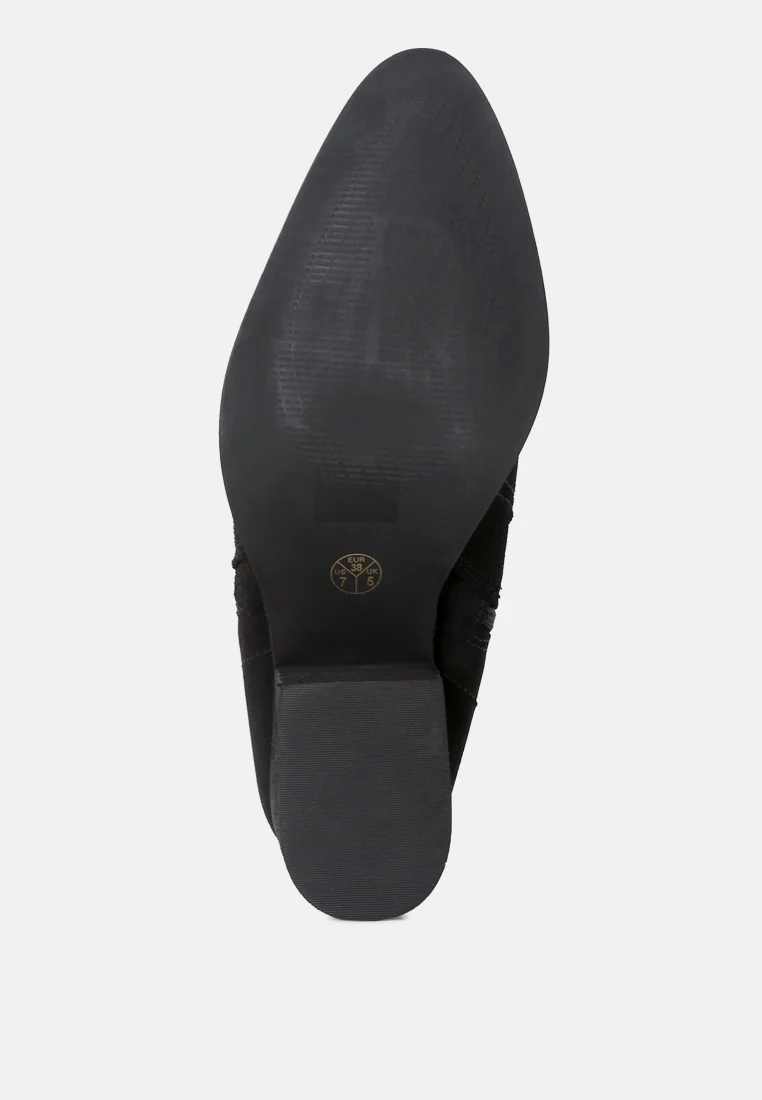 BAUENA Black Ankle Boots with Zip Closure - Image 6