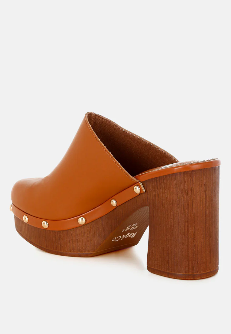 Benji Recycled Leather Clogs - Image 12