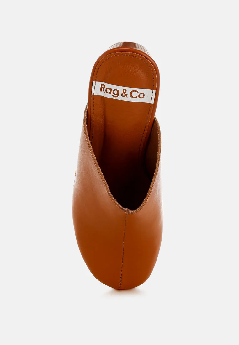 Benji Recycled Leather Clogs - Image 13