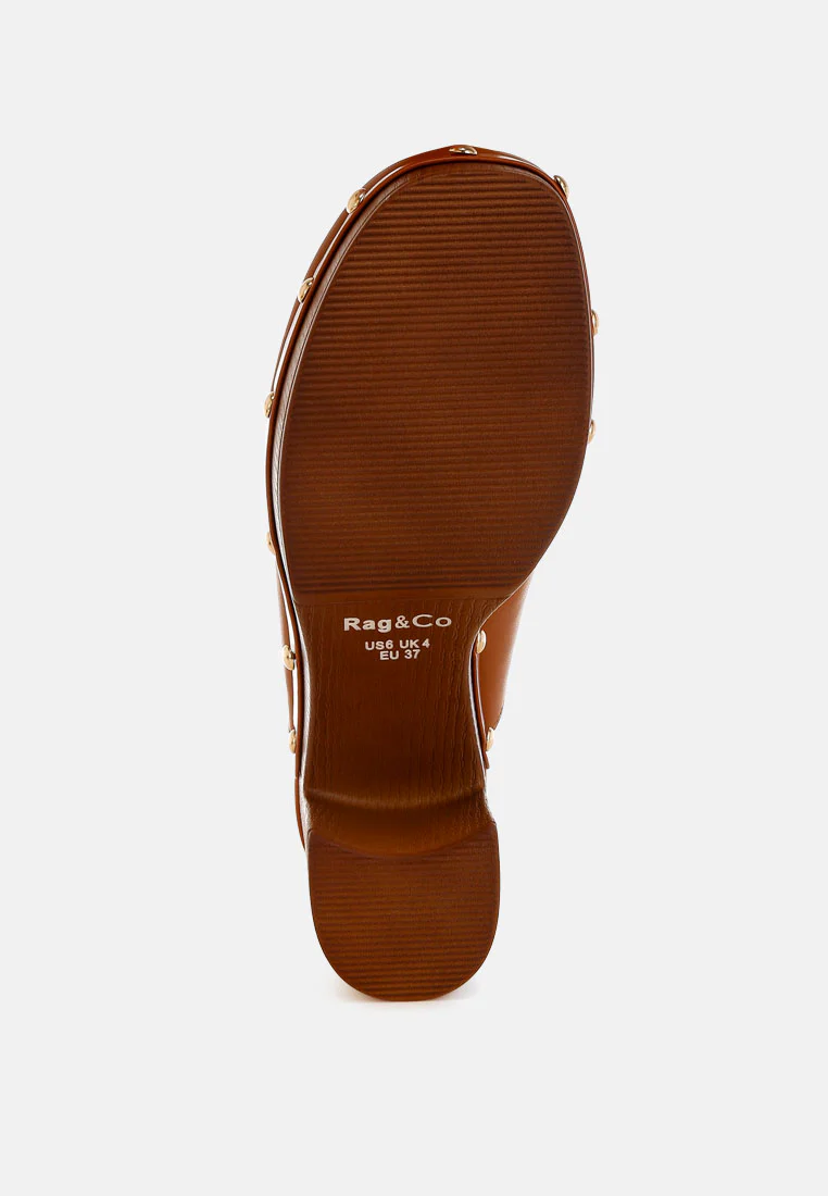 Benji Recycled Leather Clogs - Image 14