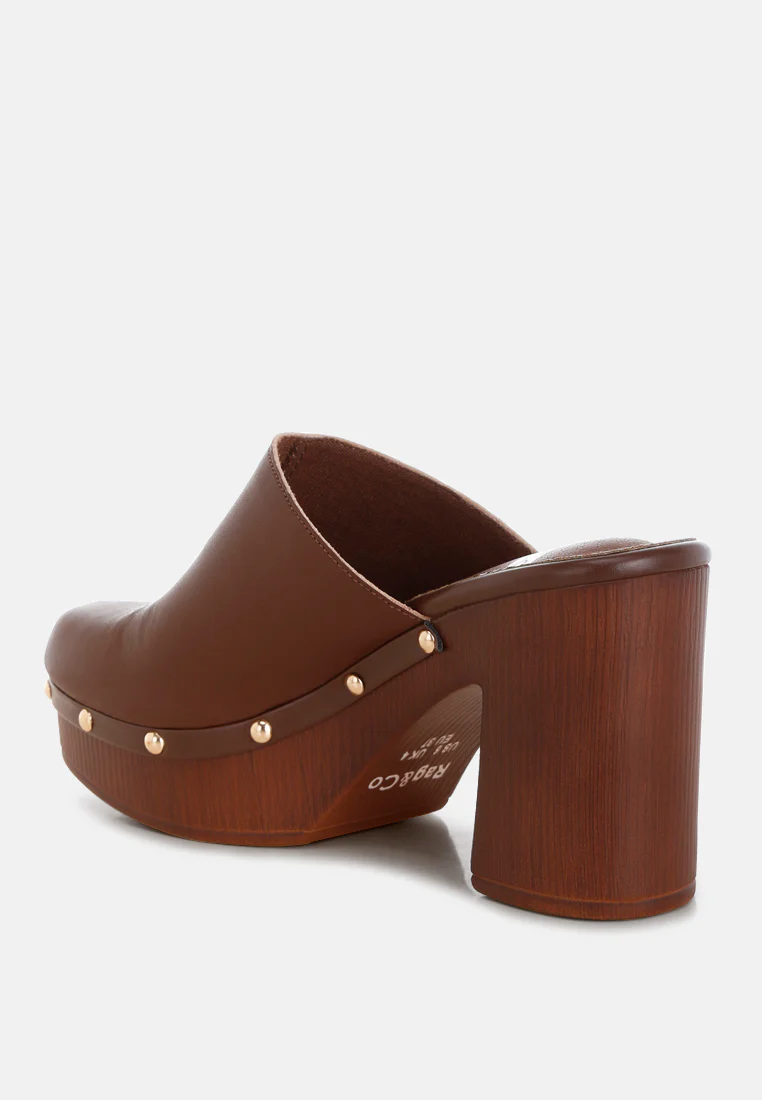 Benji Recycled Leather Clogs - Image 17