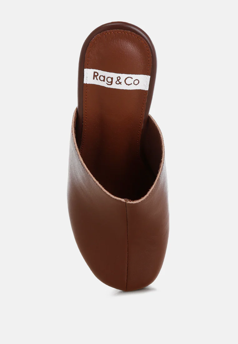 Benji Recycled Leather Clogs - Image 18