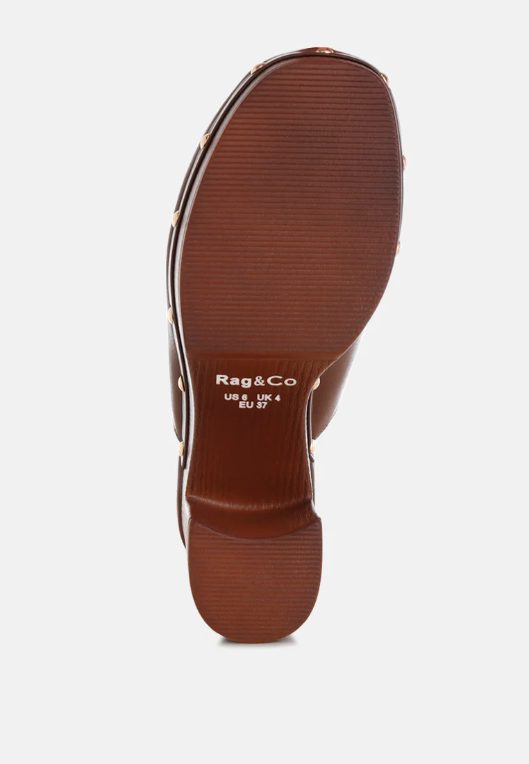 Benji Recycled Leather Clogs - Image 19