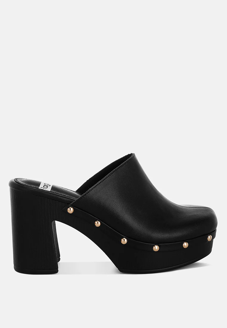 Benji Recycled Leather Clogs - Image 22