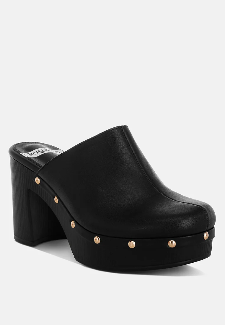 Benji Recycled Leather Clogs - Image 23