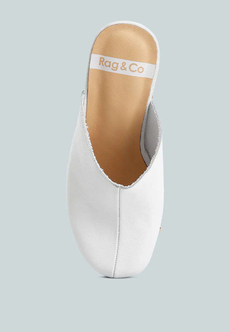 Benji Recycled Leather Clogs - Image 7