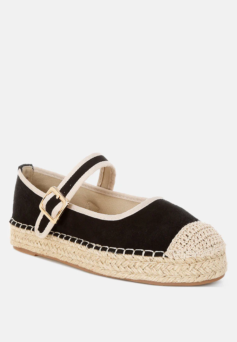 Bolean Soft Suede Leather Mary Jane Espadrilles - Image 12