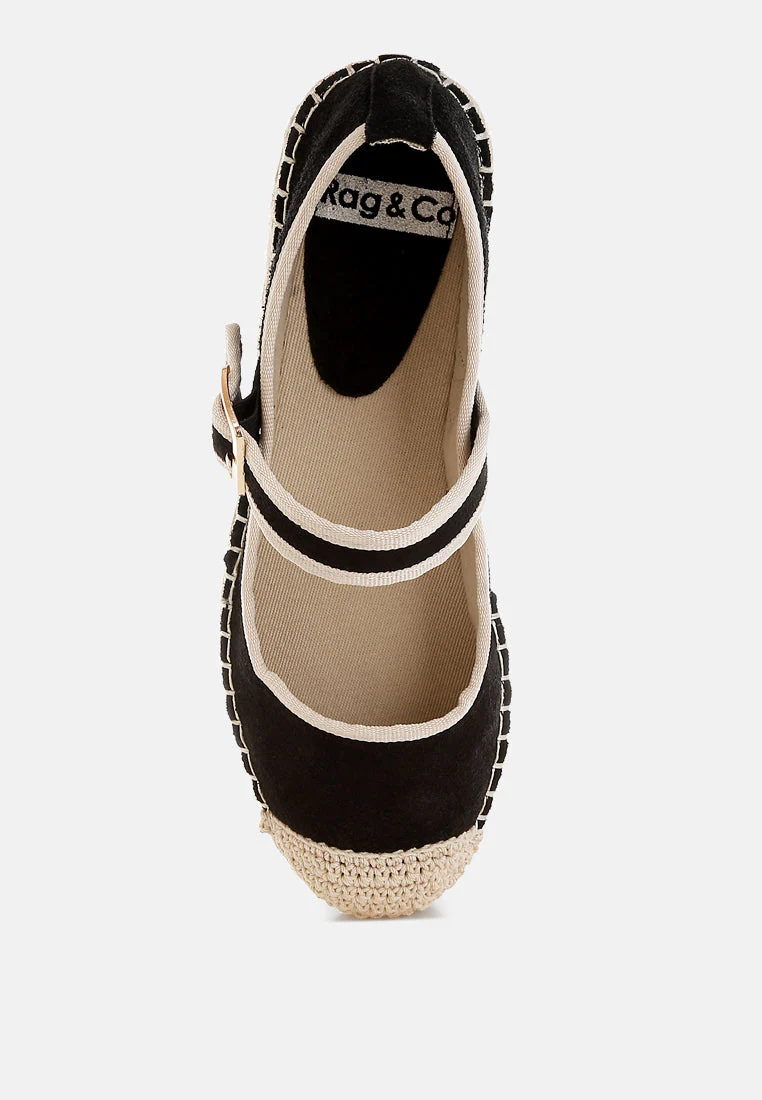 Bolean Soft Suede Leather Mary Jane Espadrilles - Image 14