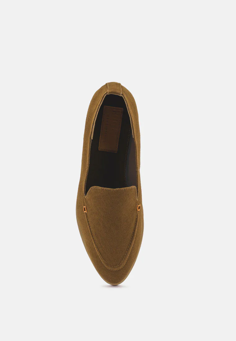 BOUGIE Tan Organic Canvas Loafers - Image 6