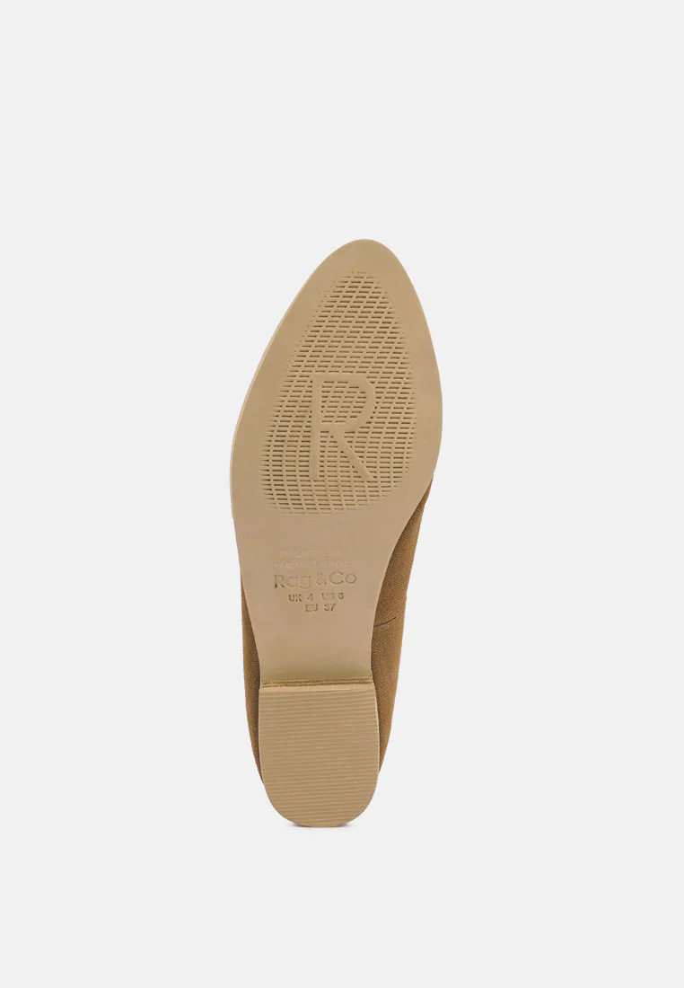 BOUGIE Tan Organic Canvas Loafers - Image 7