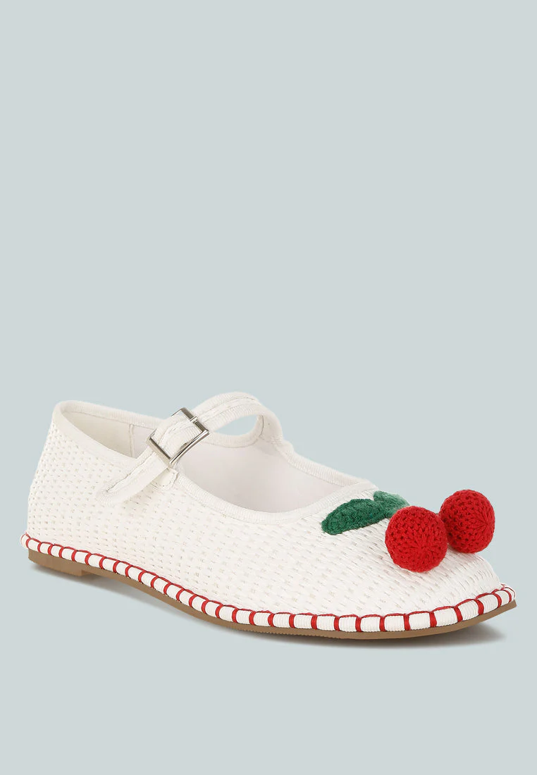 Brunch Date Cherry Accent Mary Jane Flats - Image 2