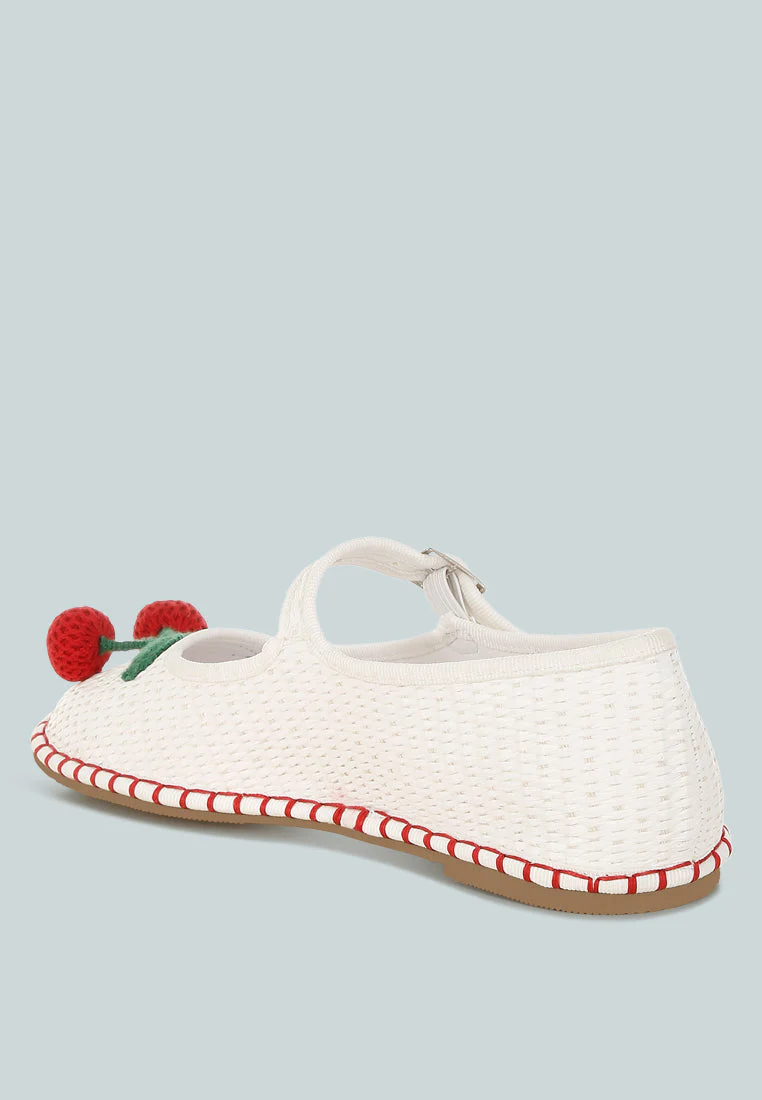 Brunch Date Cherry Accent Mary Jane Flats - Image 3