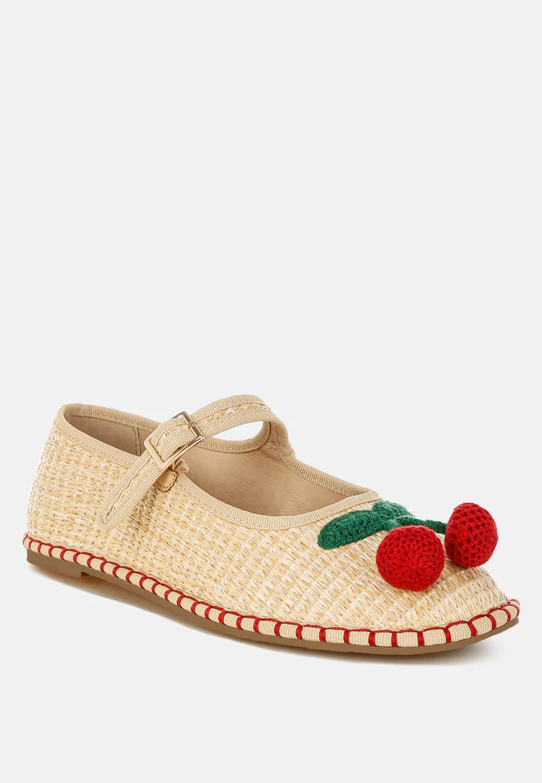 Brunch Date Cherry Accent Mary Jane Flats - Image 7