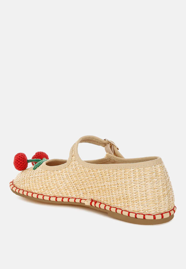 Brunch Date Cherry Accent Mary Jane Flats - Image 8