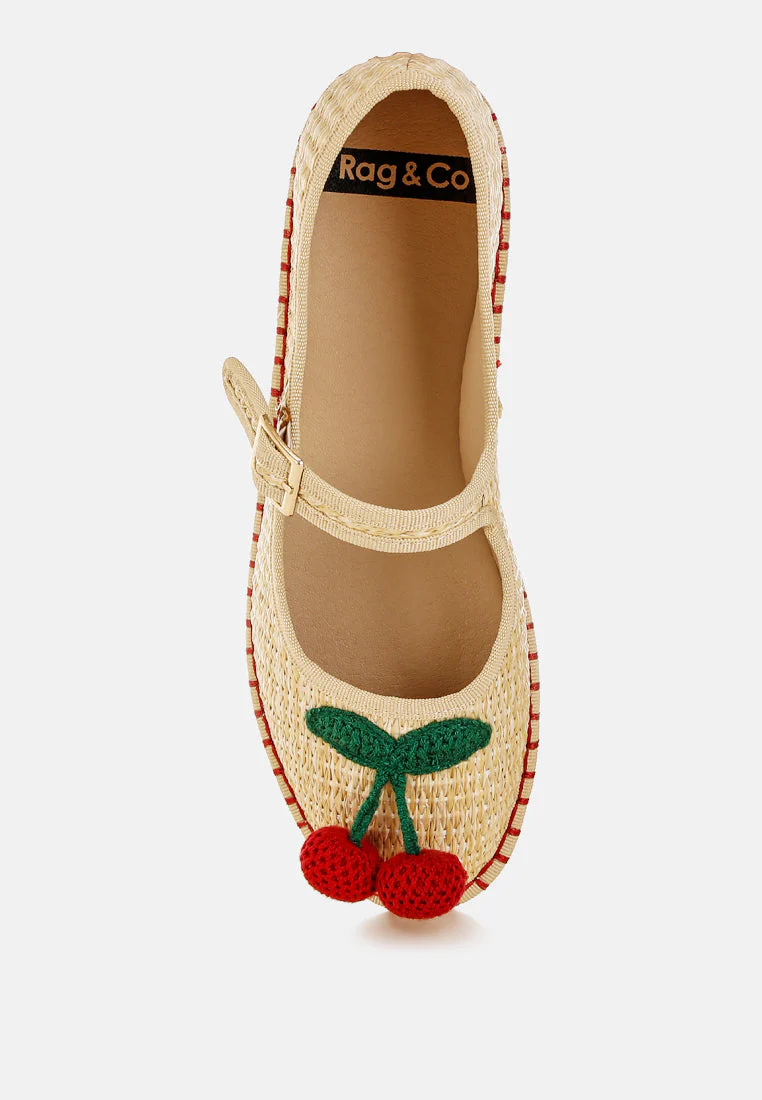 Brunch Date Cherry Accent Mary Jane Flats - Image 9
