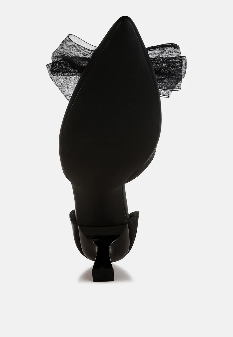 Cadell Bow Detail Satin Sandals - Image 23