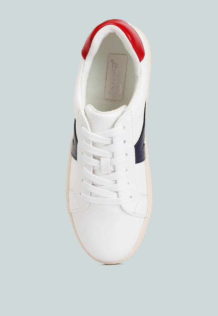 Cecile Panelling Detail Casual Sneakers - Image 4