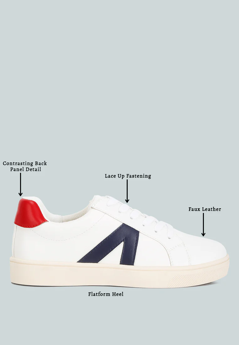Cecile Panelling Detail Casual Sneakers - Image 6