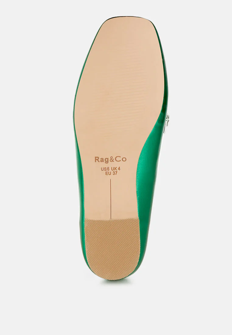 Celosia Metallic Diamante Strap Loafers - Image 16