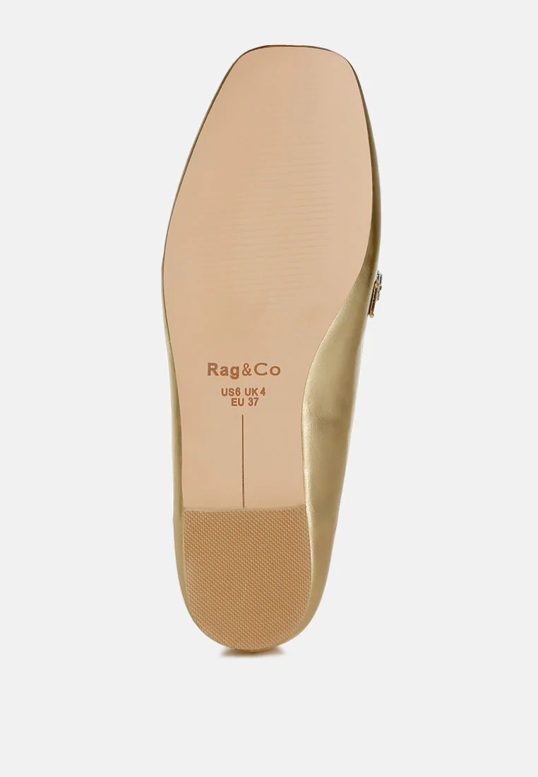 Celosia Metallic Diamante Strap Loafers - Image 5