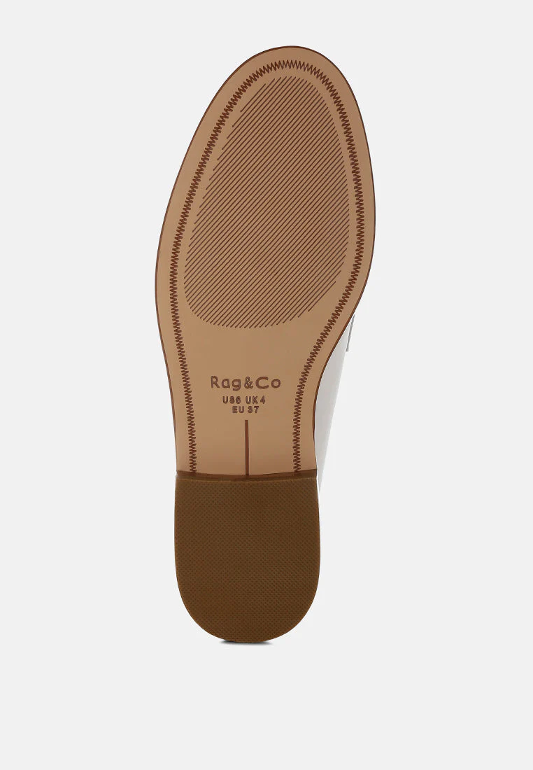 Clotilda Perforated Low Heel Loafers - Image 6