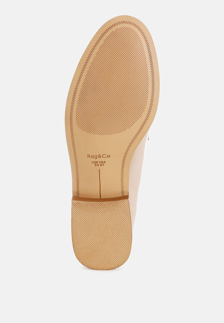Corleone Pleather Stacked Heel Loafers - Image 11