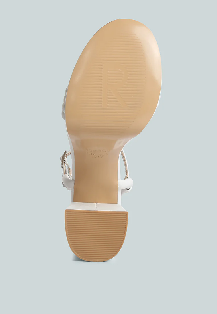 Cruella White Block Heel Platform Sandals - Image 7