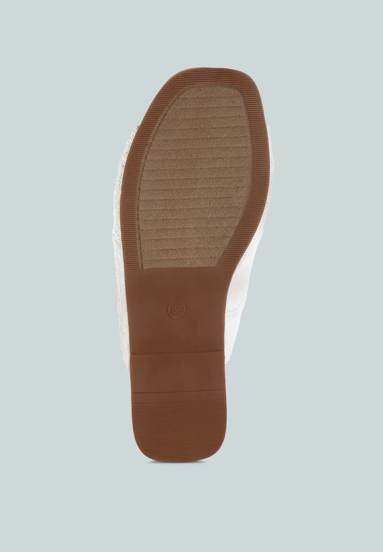 Daisy Doe Raffia Square Toe Flats - Image 10