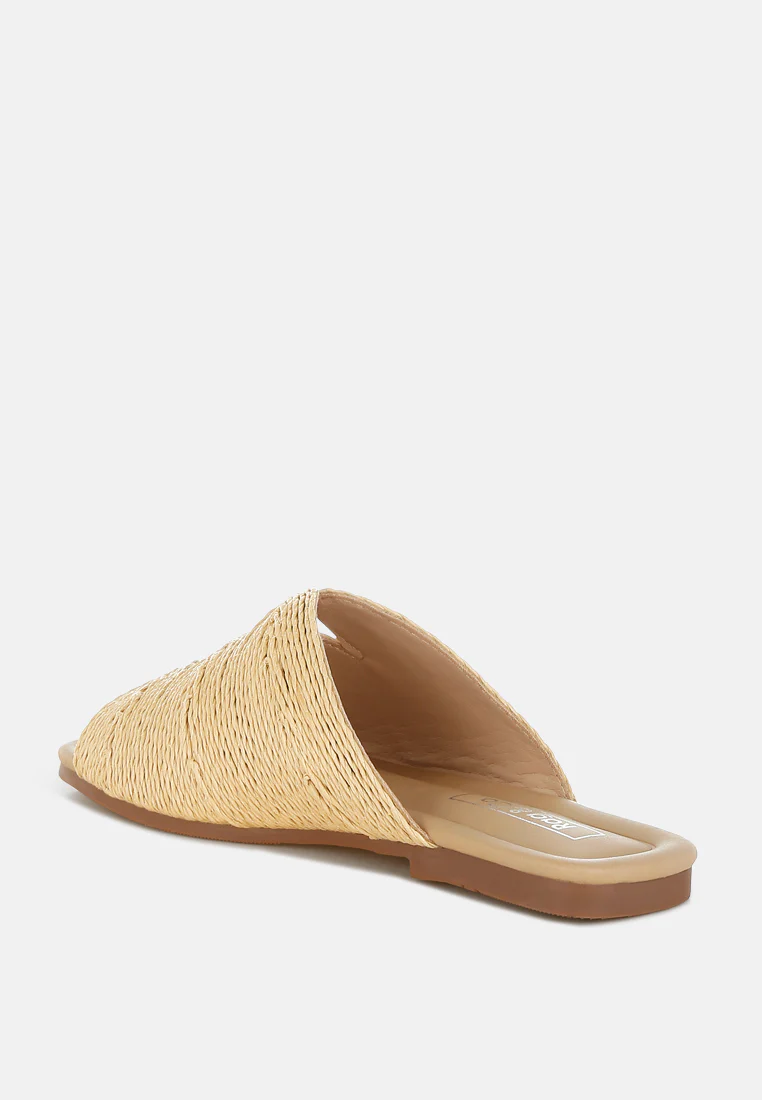 Daisy Doe Raffia Square Toe Flats - Image 14