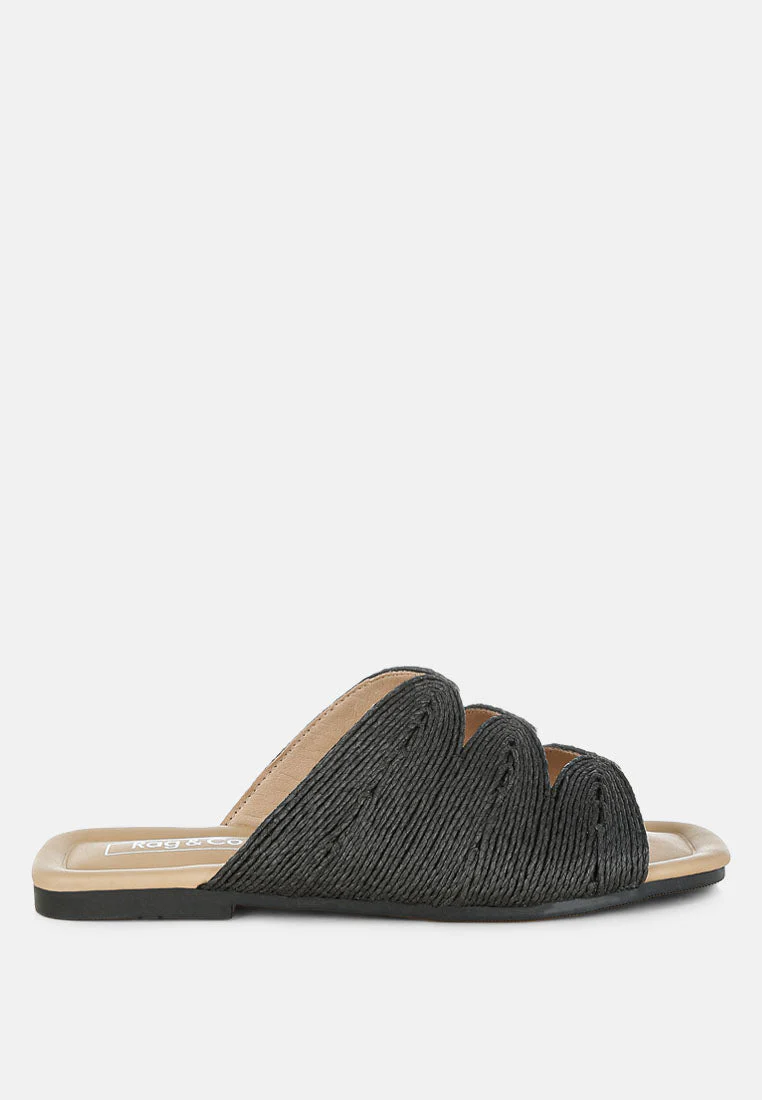 Daisy Doe Raffia Square Toe Flats - Image 18