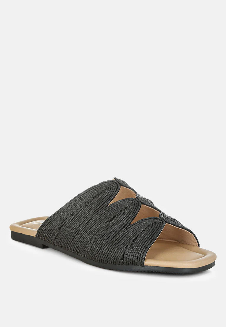 Daisy Doe Raffia Square Toe Flats - Image 19