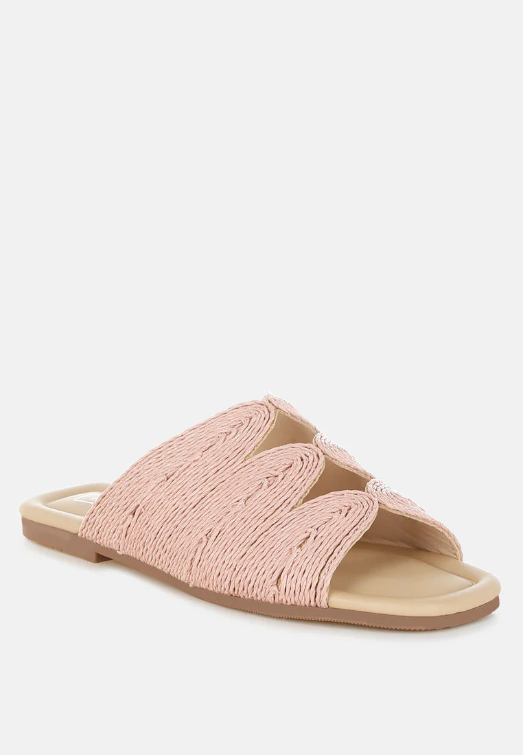 Daisy Doe Raffia Square Toe Flats - Image 2