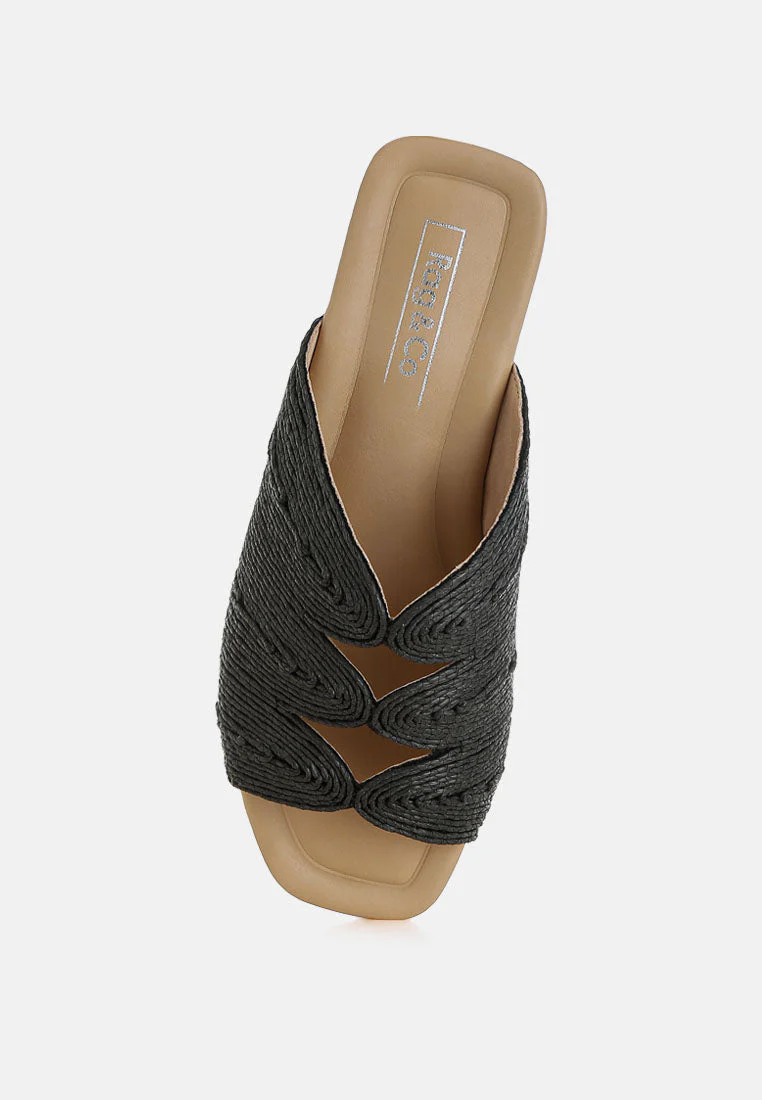 Daisy Doe Raffia Square Toe Flats - Image 21