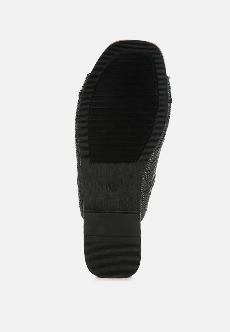 Daisy Doe Raffia Square Toe Flats - Image 22