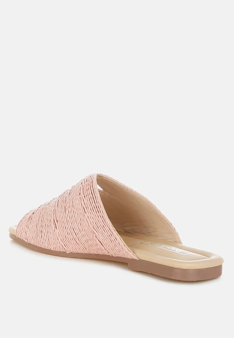 Daisy Doe Raffia Square Toe Flats - Image 3