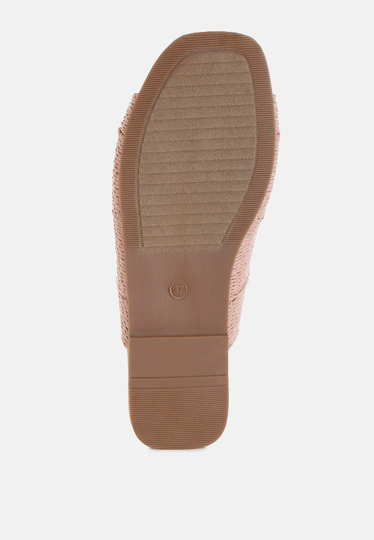 Daisy Doe Raffia Square Toe Flats - Image 5