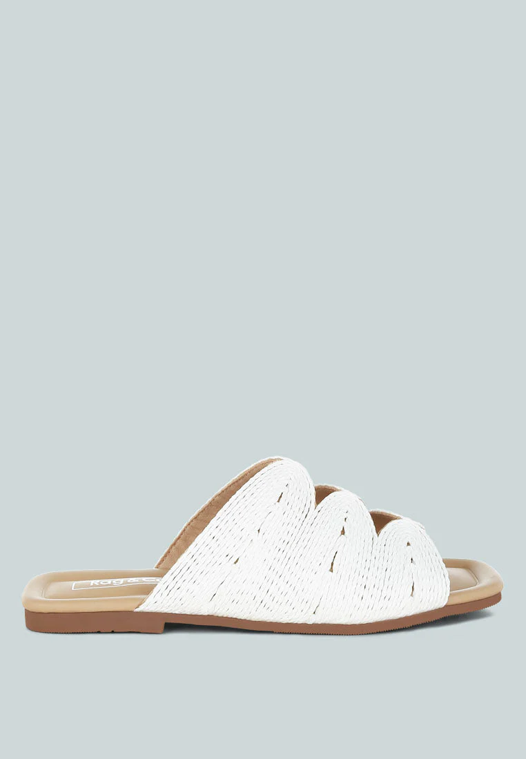 Daisy Doe Raffia Square Toe Flats - Image 6