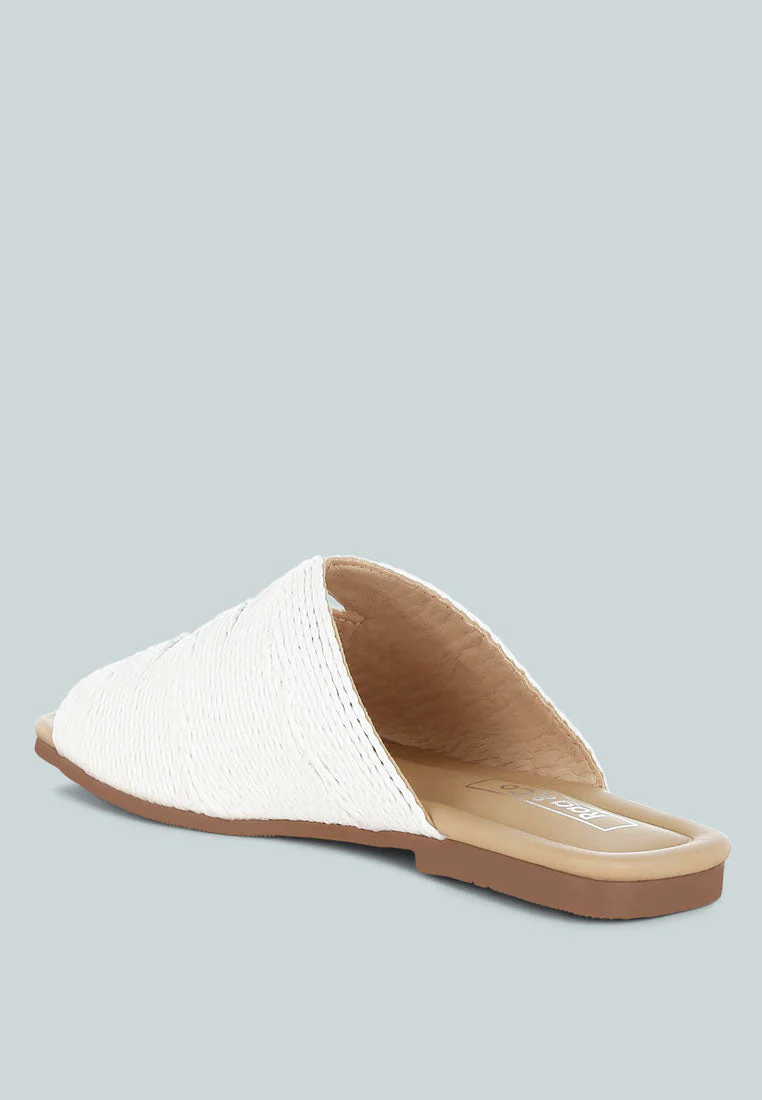 Daisy Doe Raffia Square Toe Flats - Image 8
