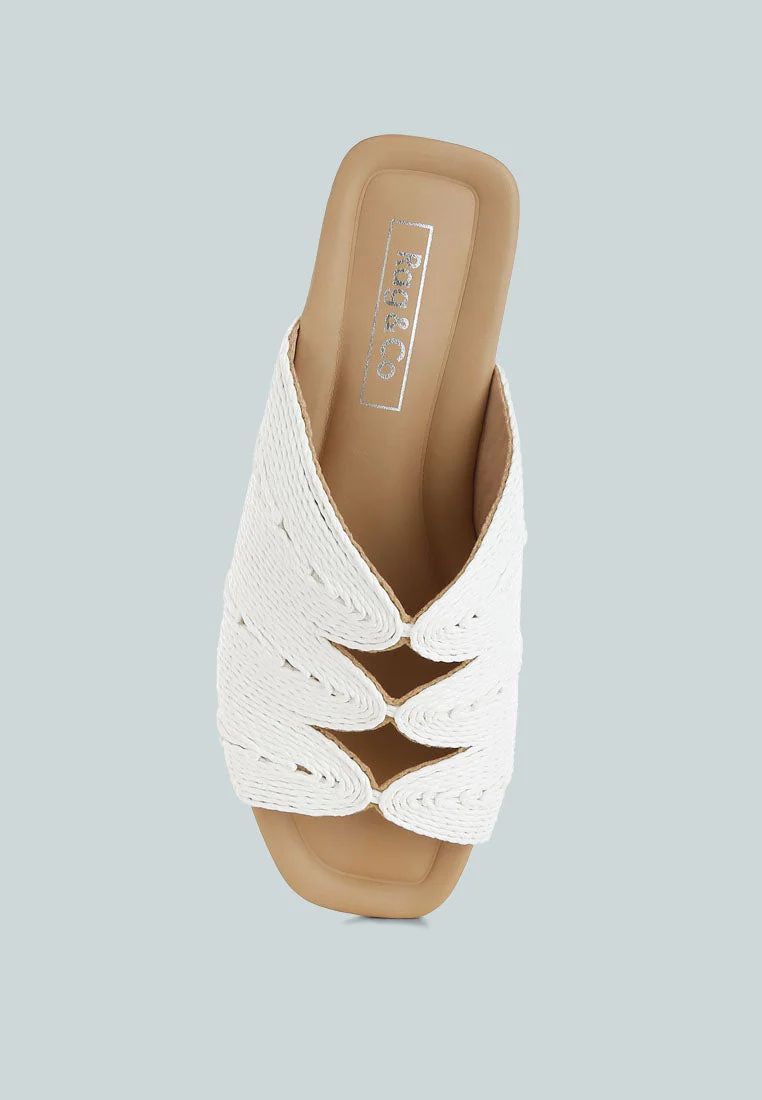 Daisy Doe Raffia Square Toe Flats - Image 9